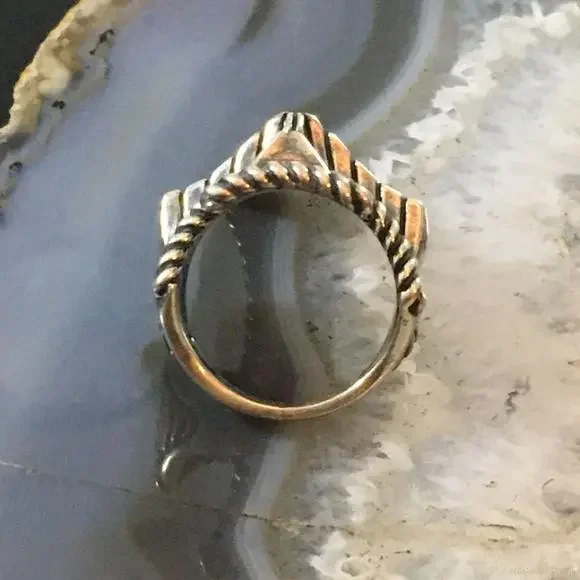 Carolyn Pollack Southwestern Style Sterling Decorated Cross Ring For Women - Picture 8 of 10